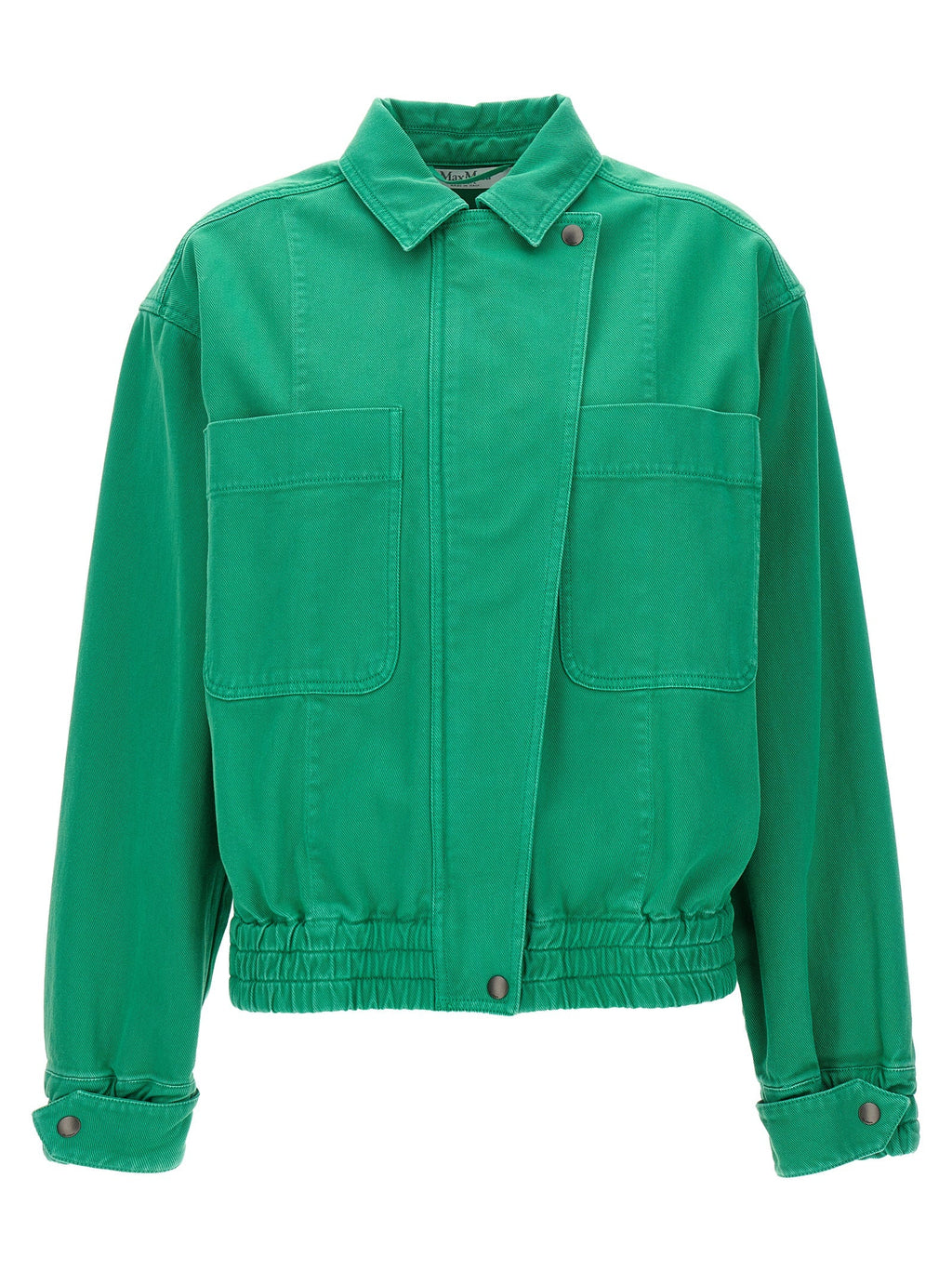 Max Mara Bicolor Cotton Full-Length Jacket