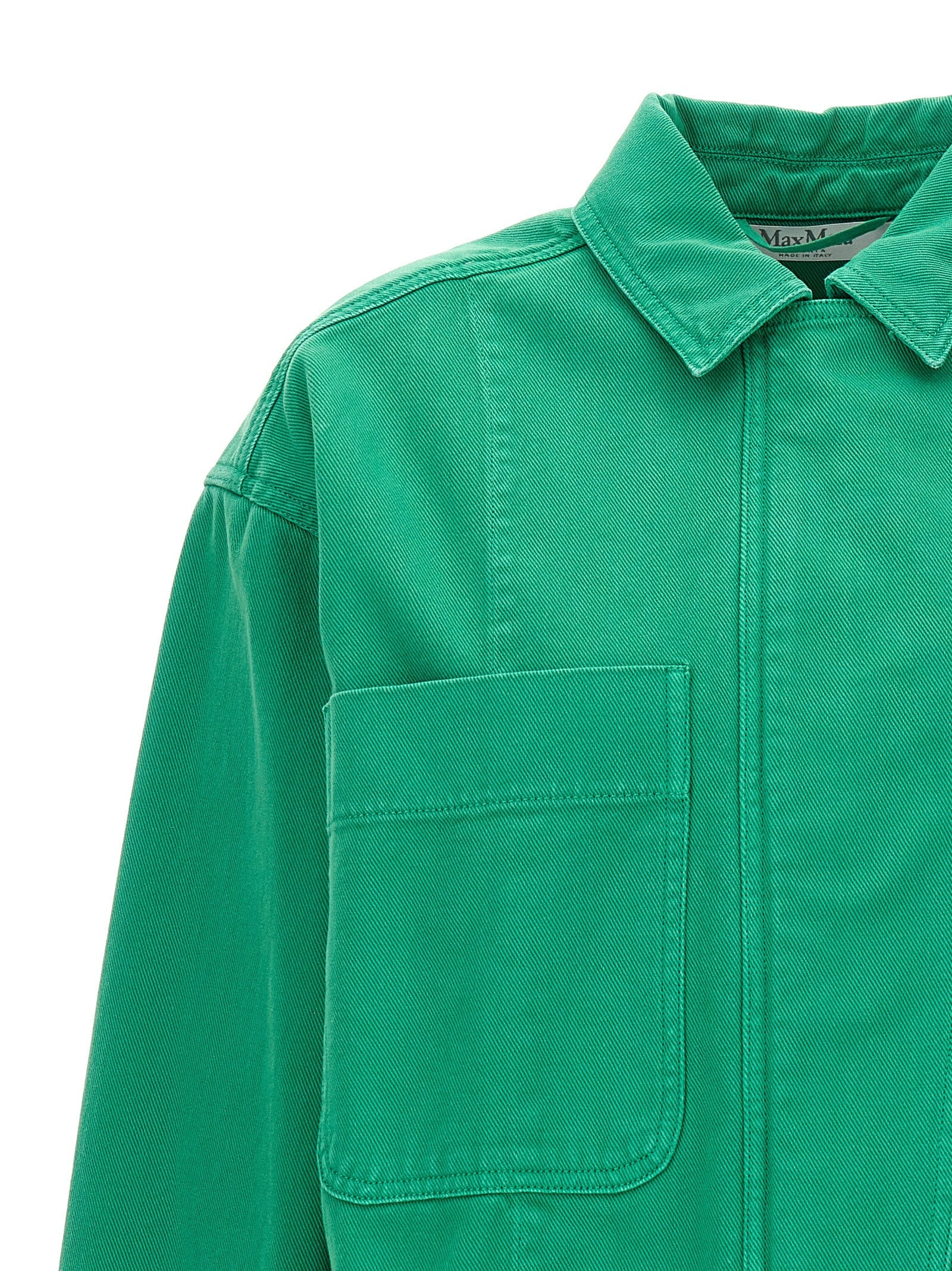 Max Mara Bicolor Cotton Full-Length Jacket