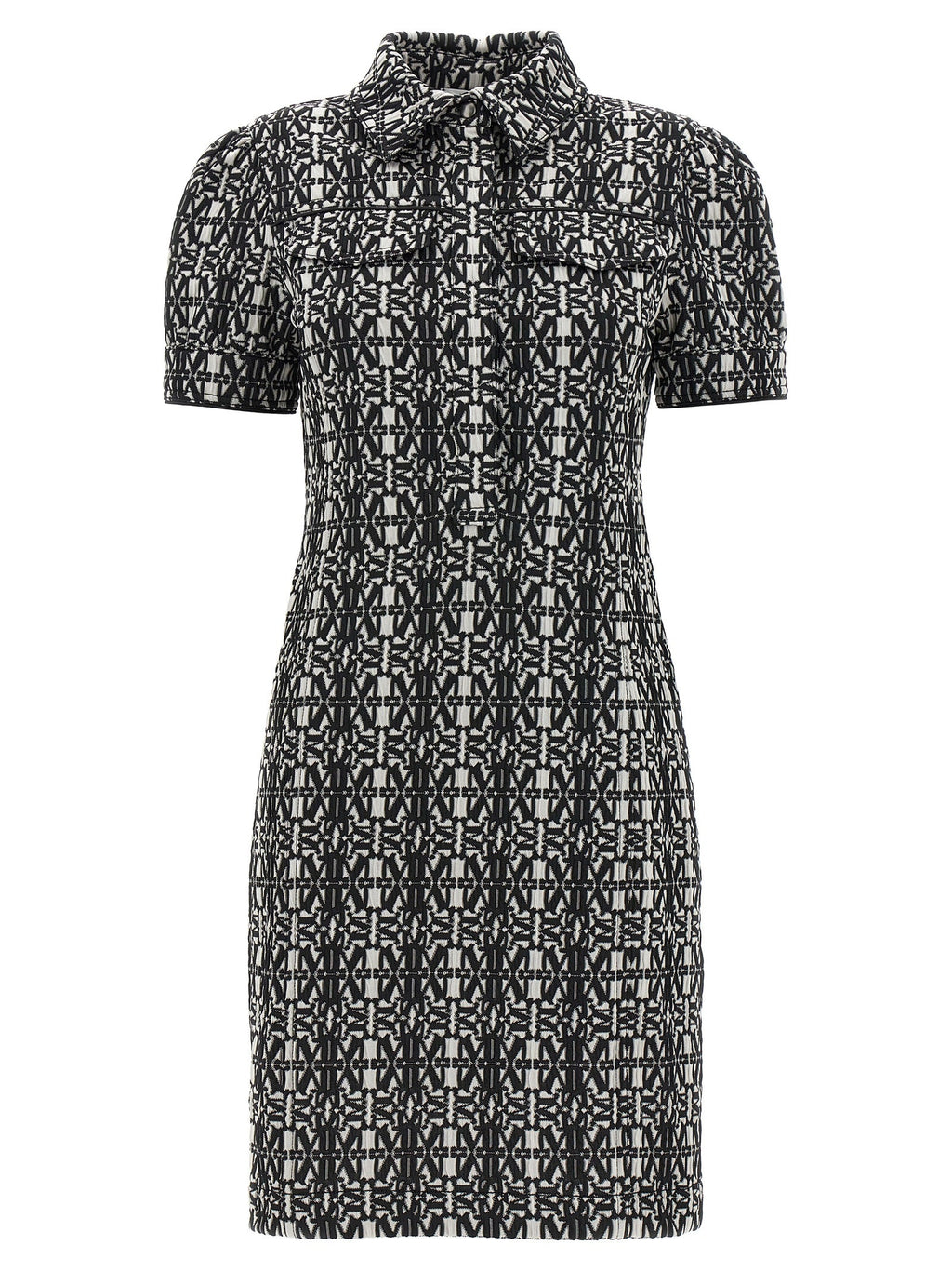 Max Mara Bicolor Polyester Short Dress