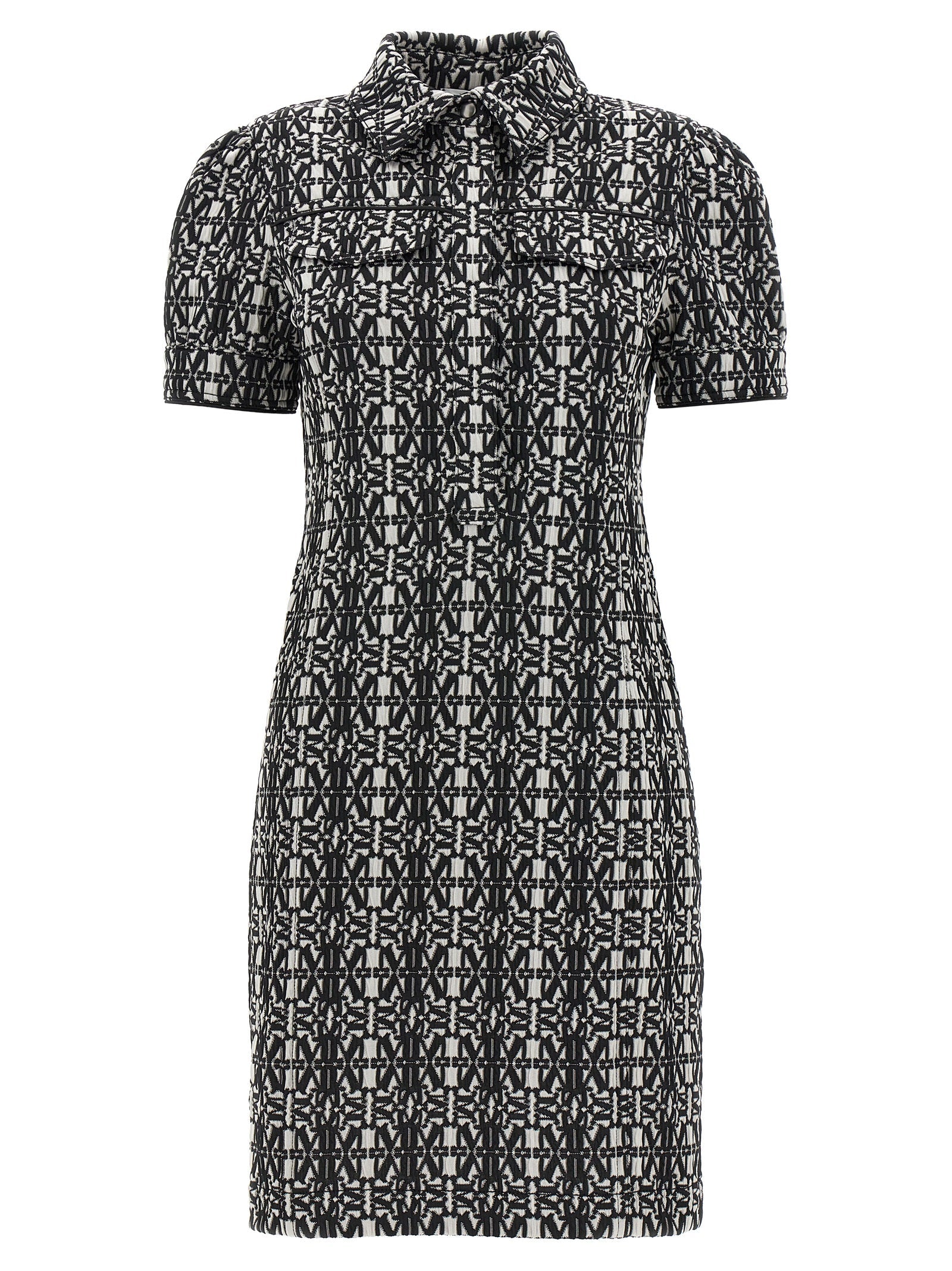 Max Mara Bicolor Polyester Short Dress