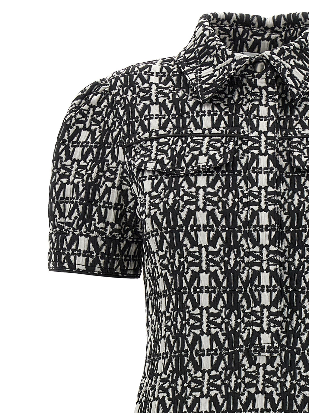 Max Mara Bicolor Polyester Short Dress