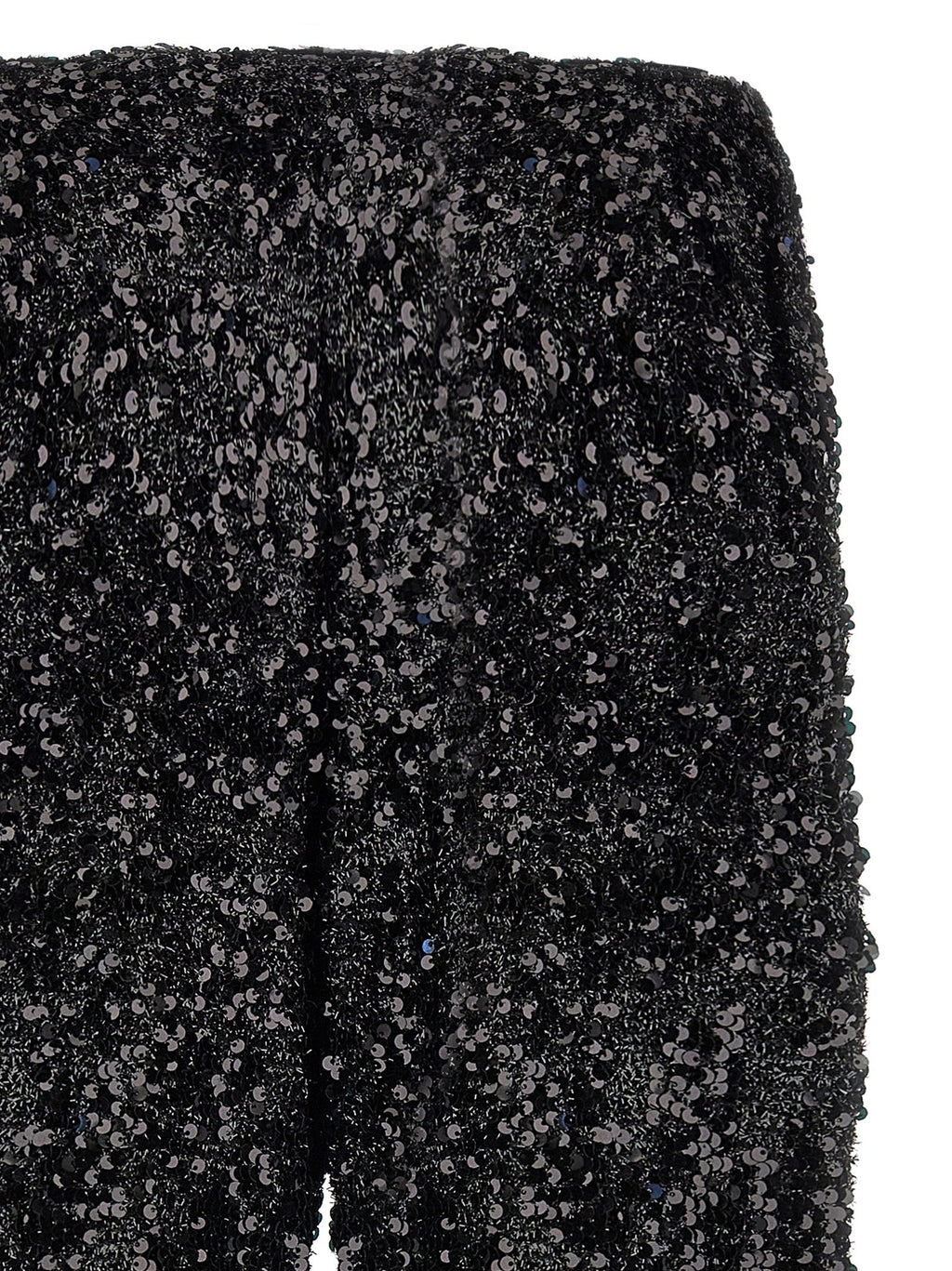 LE TWINS Black Polyester Flared Pants