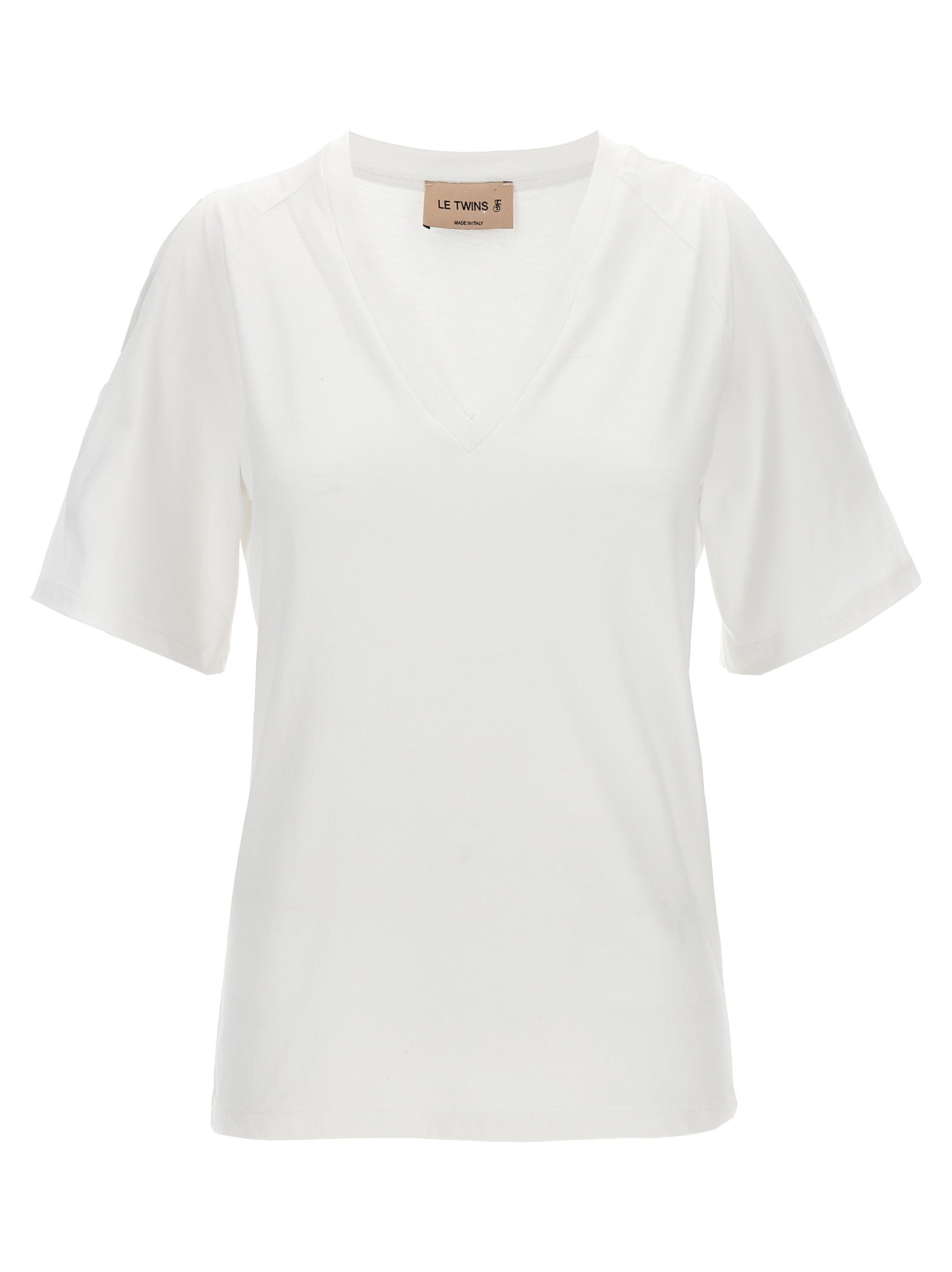 LE TWINS White Cotton T-Shirt