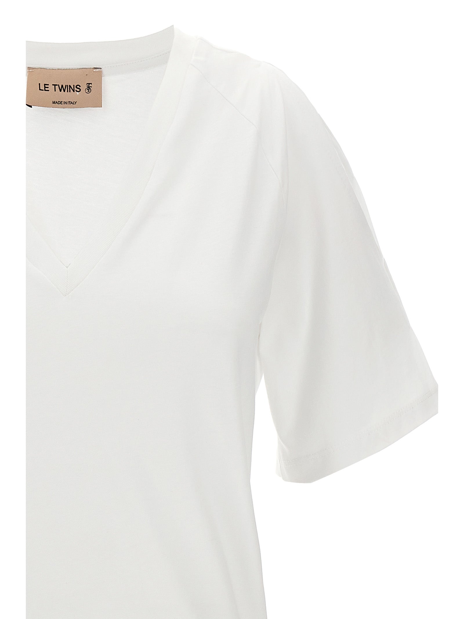 LE TWINS White Cotton T-Shirt