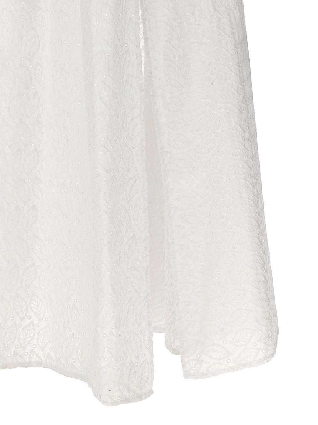 LE TWINS White Cotton Long Dress