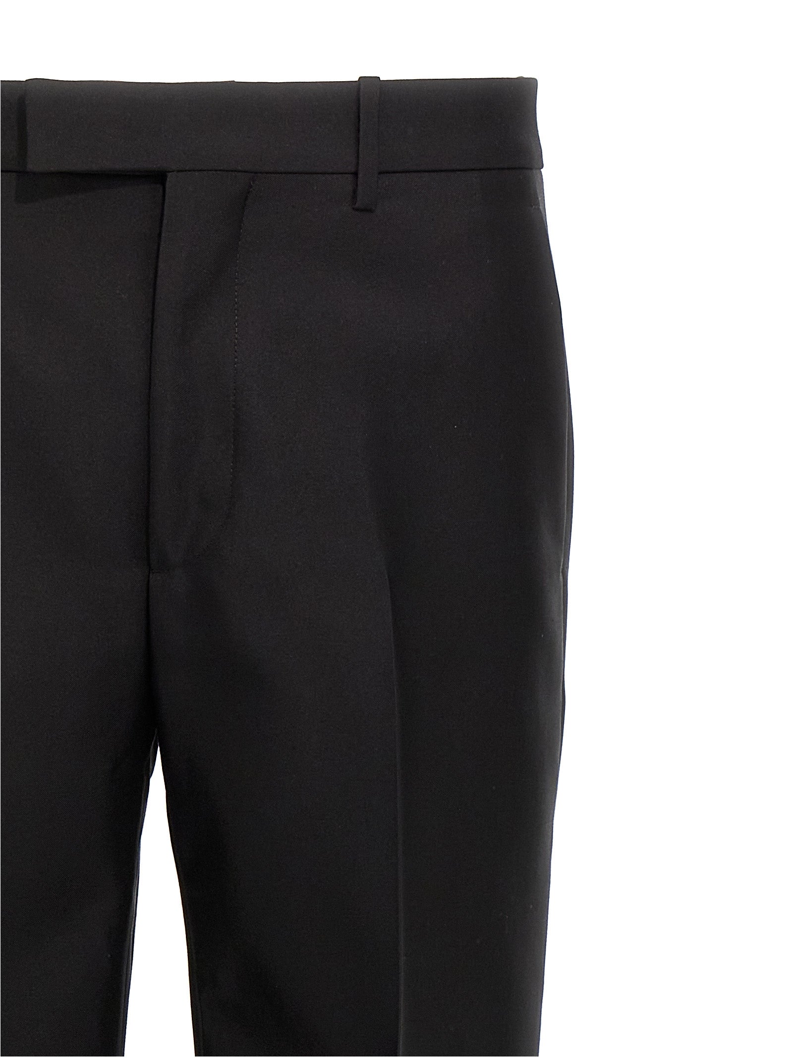 Burberry Black Virgin Wool Dress Pants