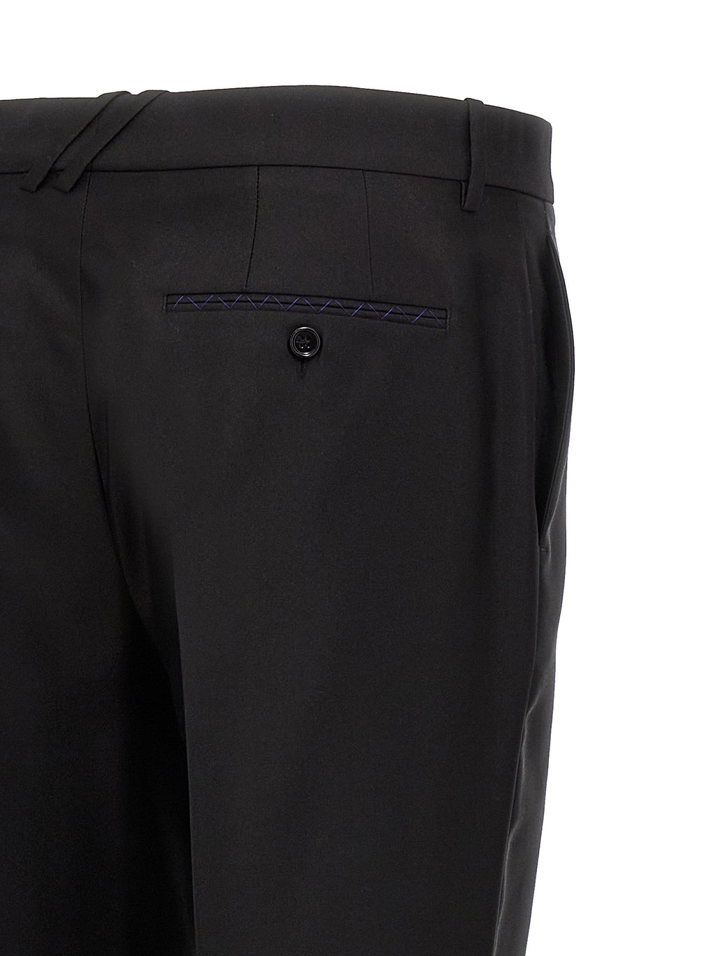 Burberry Black Virgin Wool Dress Pants