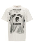 Alexander McQueen Bicolor Cotton T-Shirt