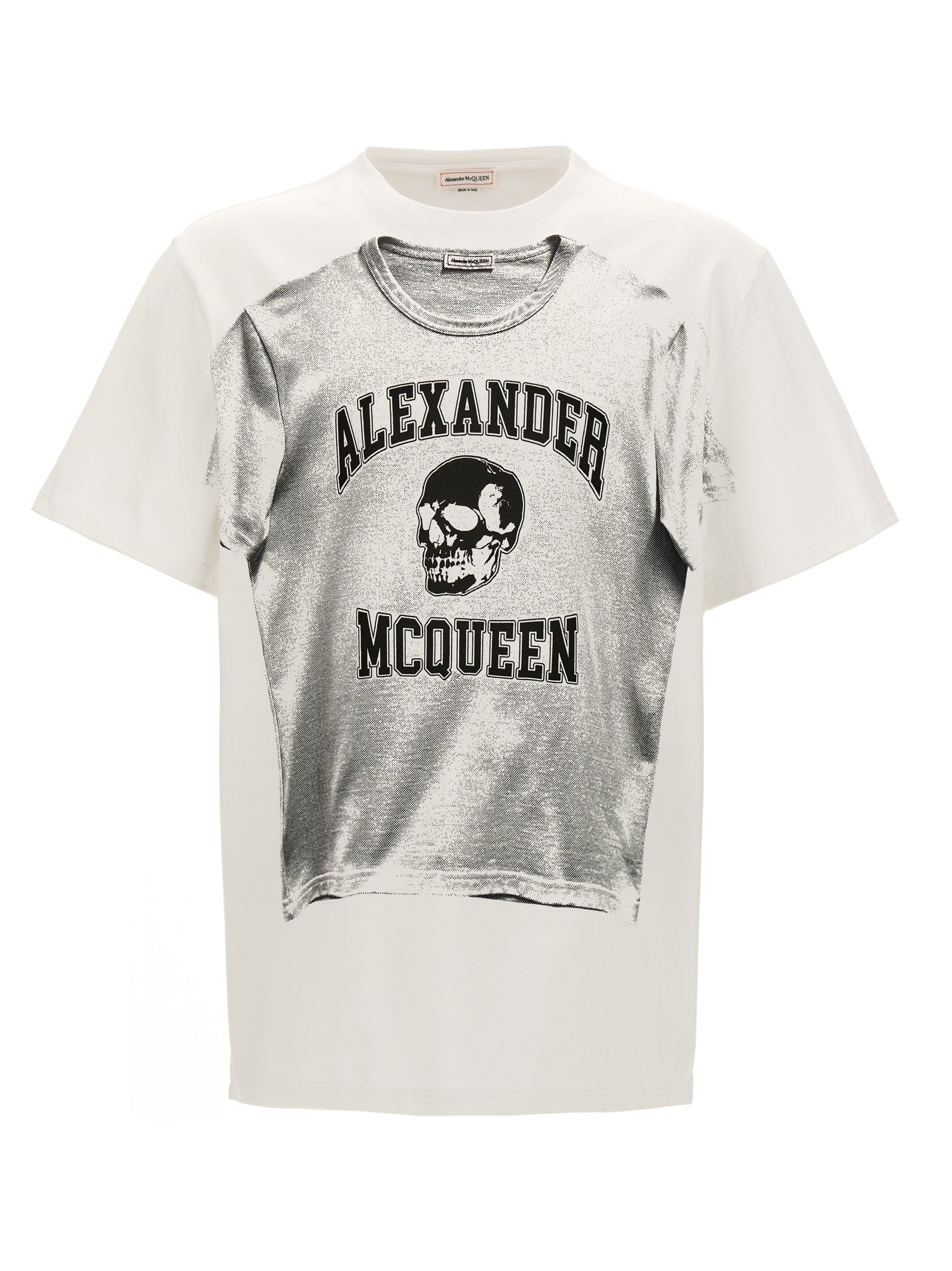 Alexander McQueen Bicolor Cotton T-Shirt