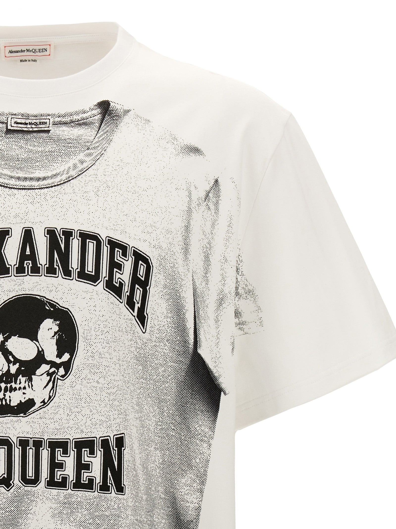 Alexander McQueen Bicolor Cotton T-Shirt