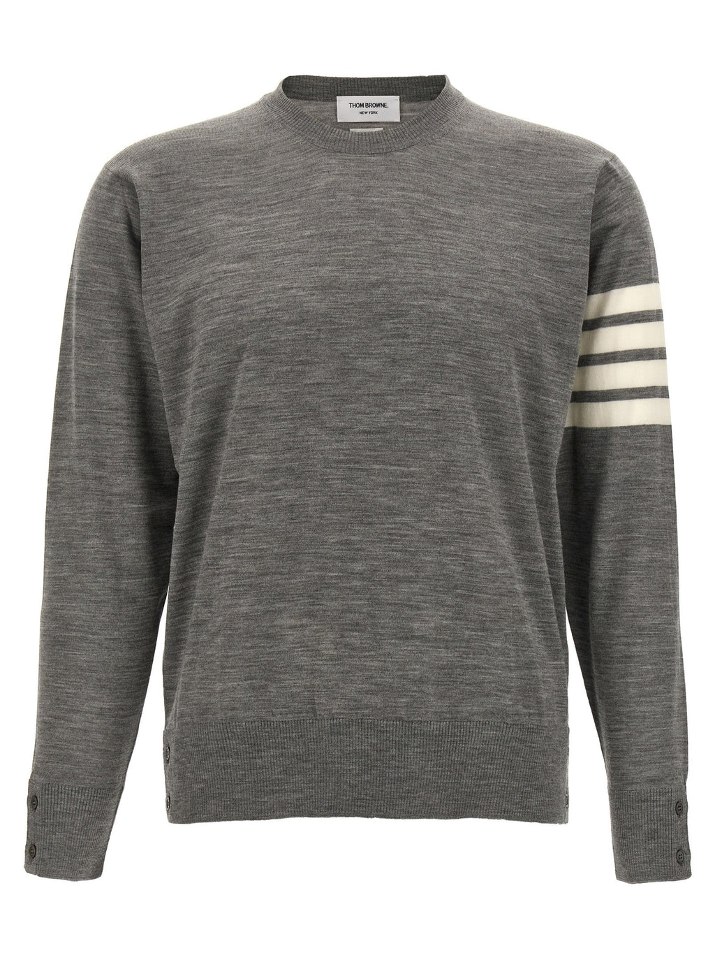Thom Browne Gray Virgin Wool Cardigan