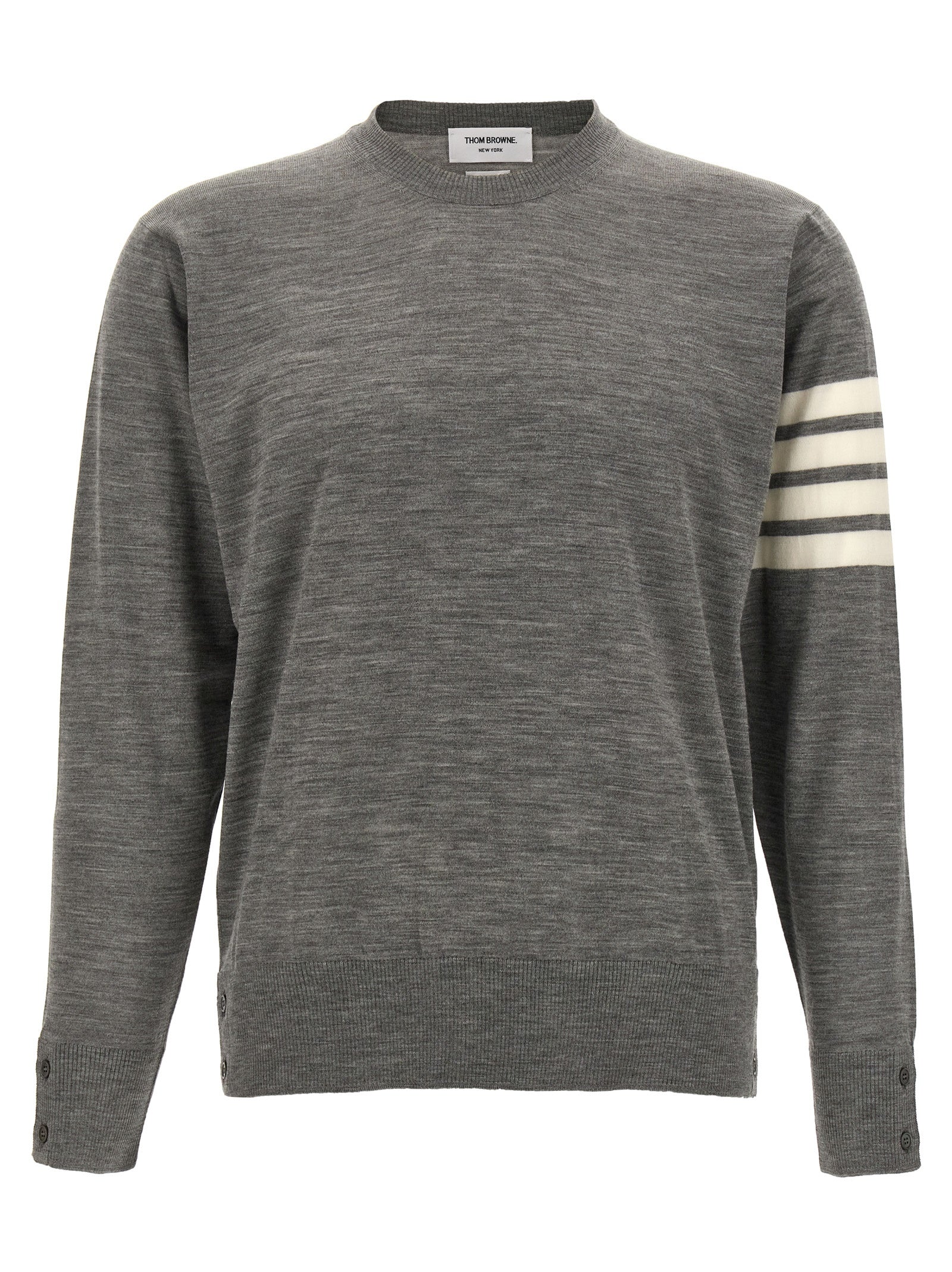 Thom Browne Gray Virgin Wool Cardigan
