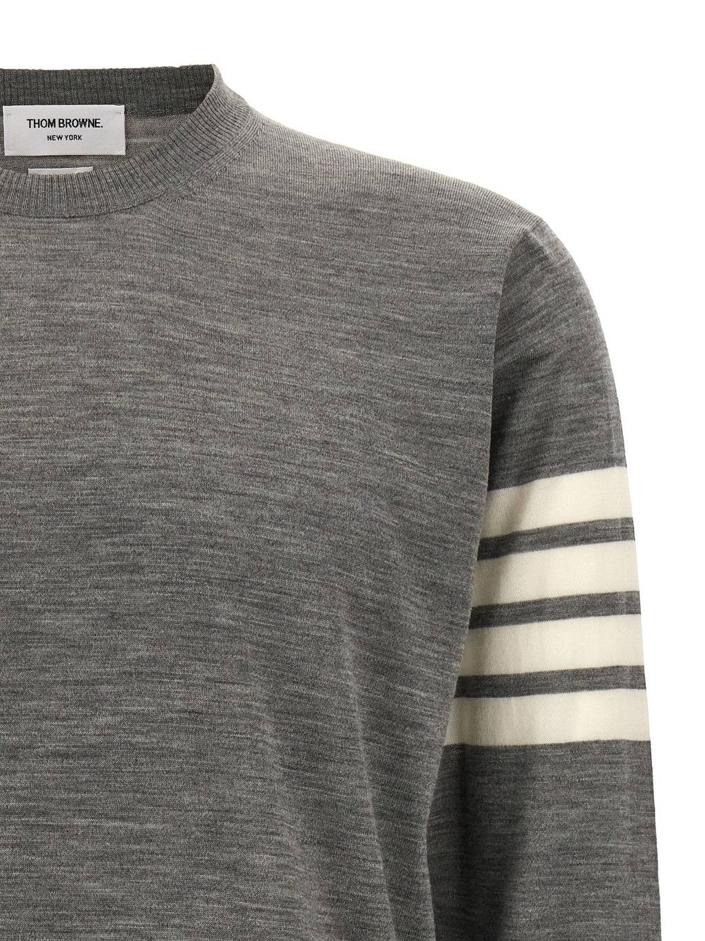 Thom Browne Gray Virgin Wool Cardigan