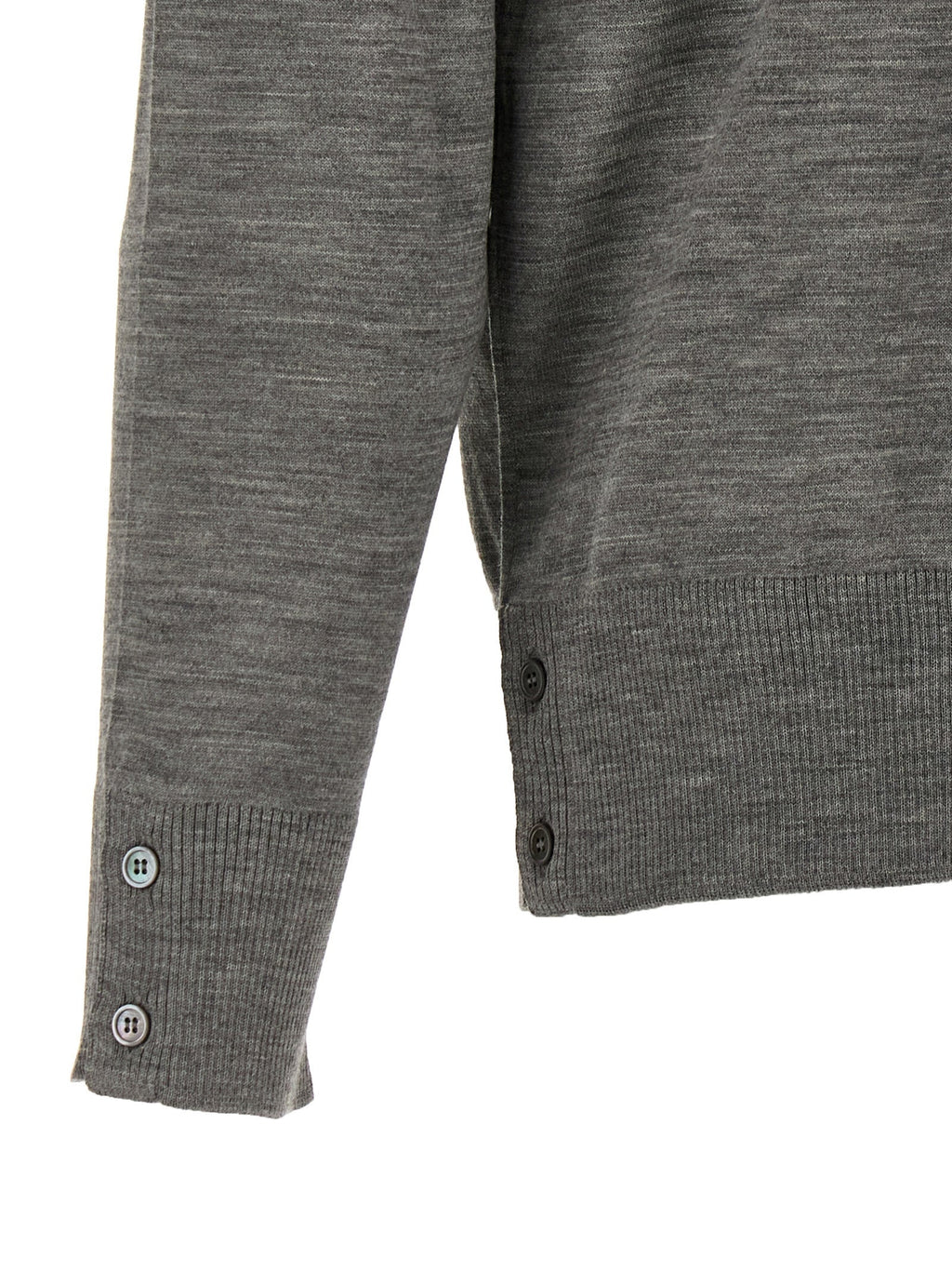 Thom Browne Gray Virgin Wool Cardigan