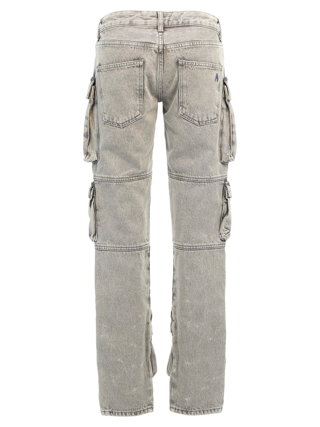The Attico Gray Cotton Cargo Pants