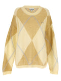 Ganni Bicolor Wool Cardigan