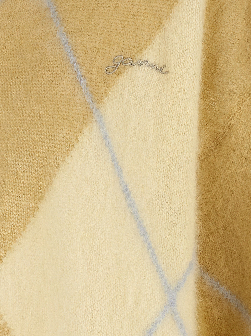 Ganni Bicolor Wool Cardigan