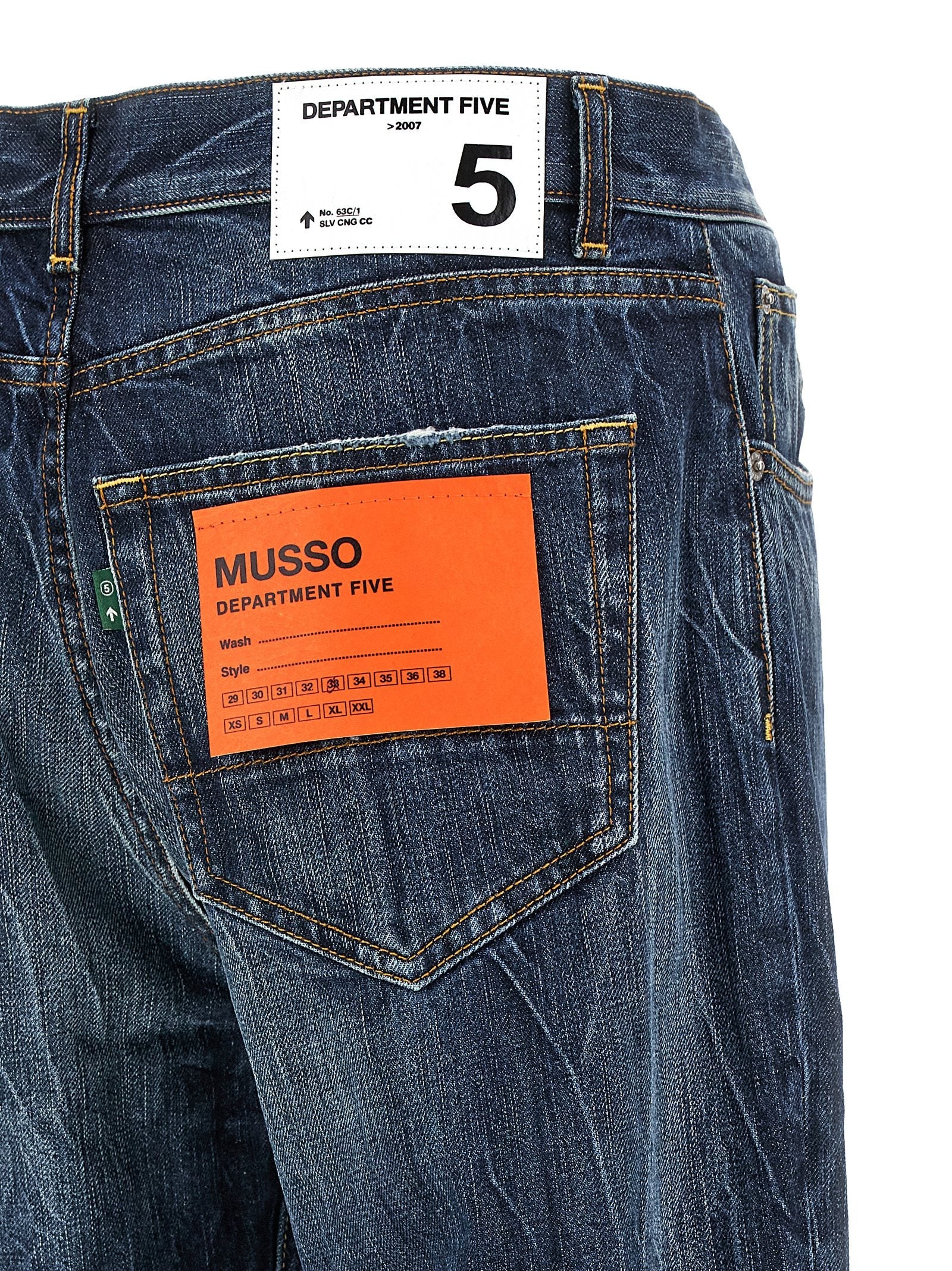 Department 5 Blue Cotton Jeans Denim