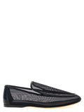 Khaite Black Polyamide Slip-On Loafers