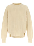 Jil Sander White Wool Cardigan