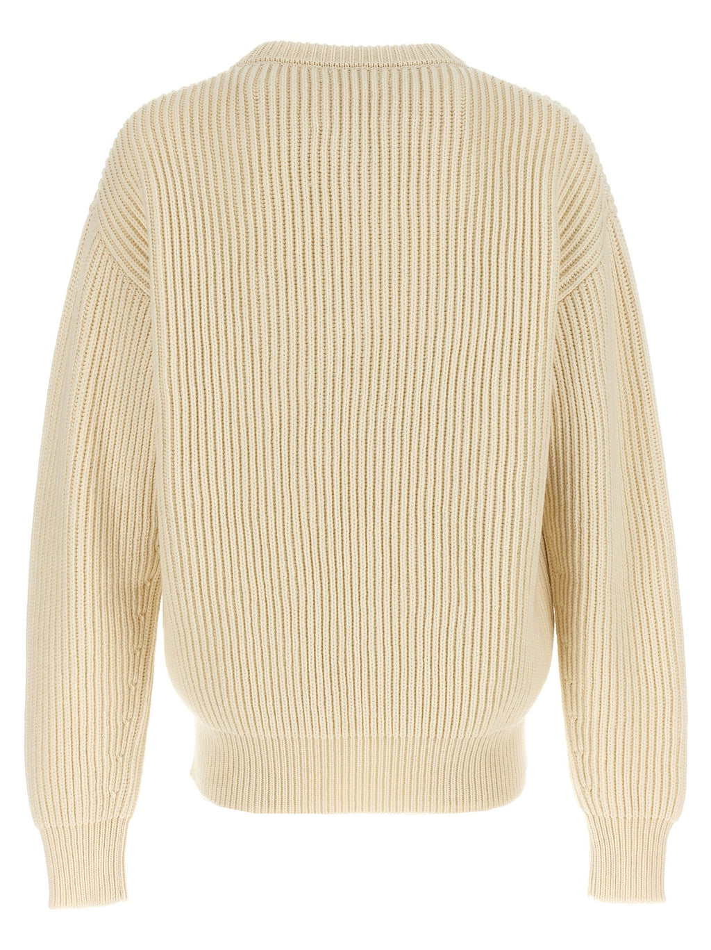 Jil Sander White Wool Cardigan
