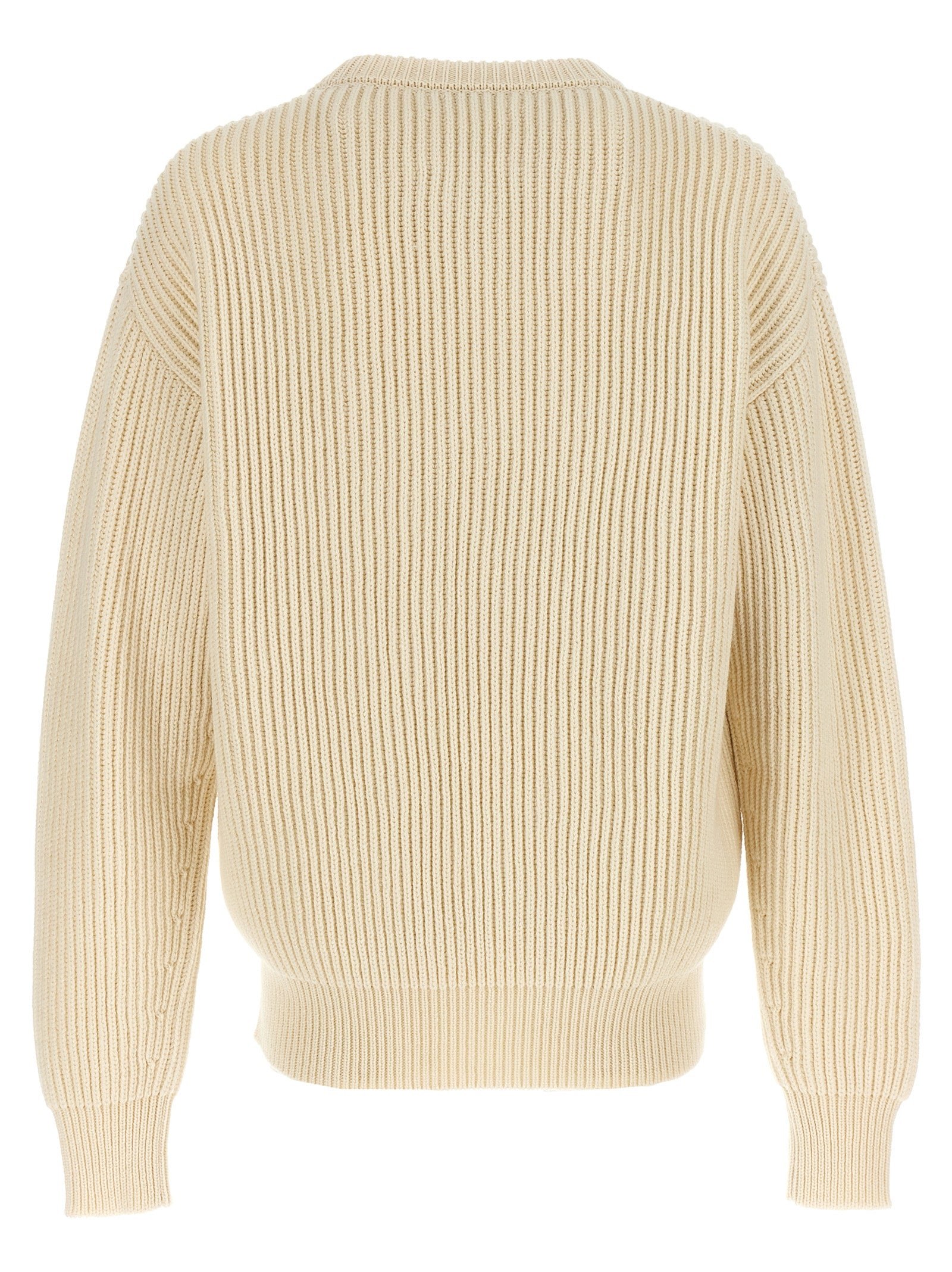 Jil Sander White Wool Cardigan