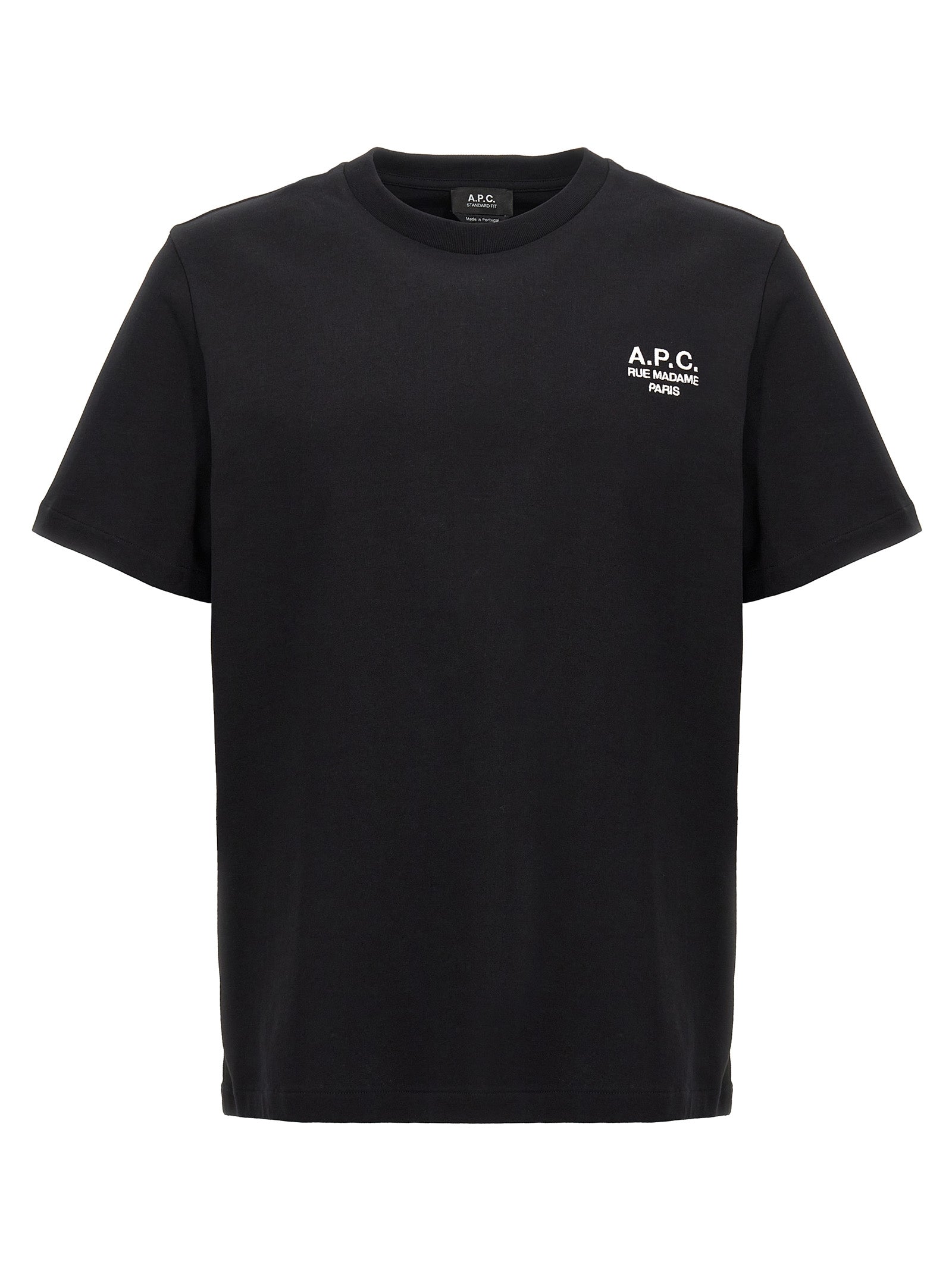 A.P.C. Black Cotton T-Shirt