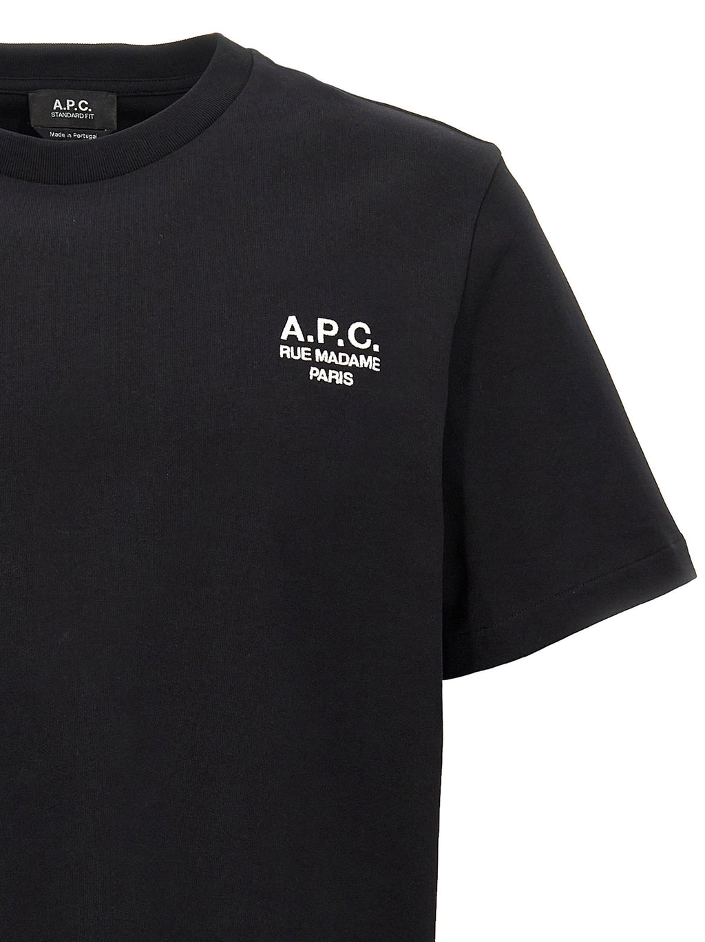 A.P.C. Black Cotton T-Shirt