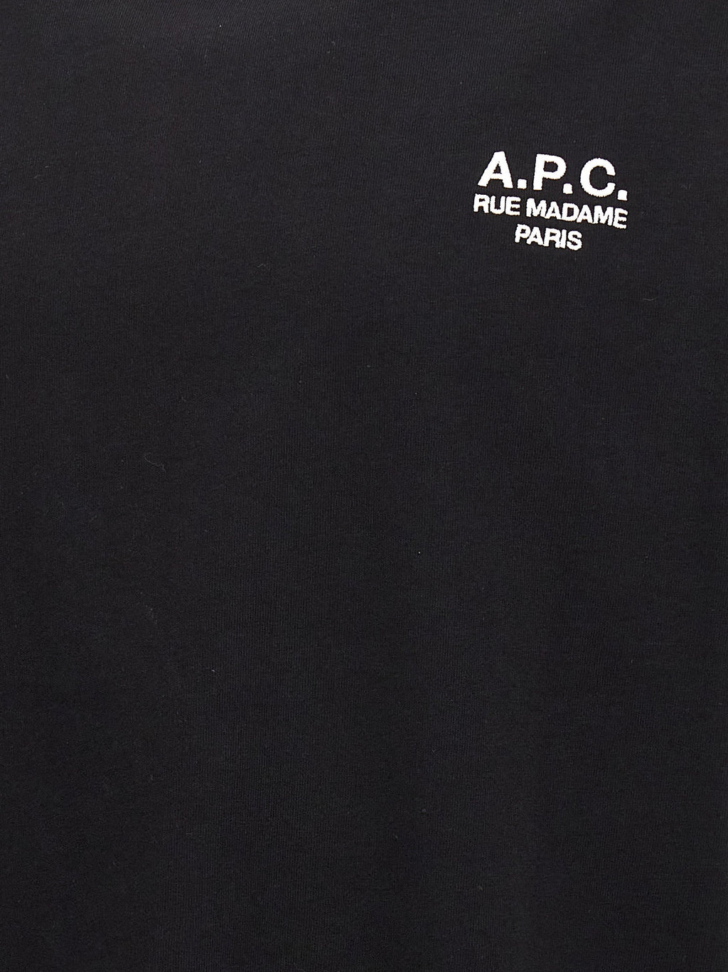 A.P.C. Black Cotton T-Shirt