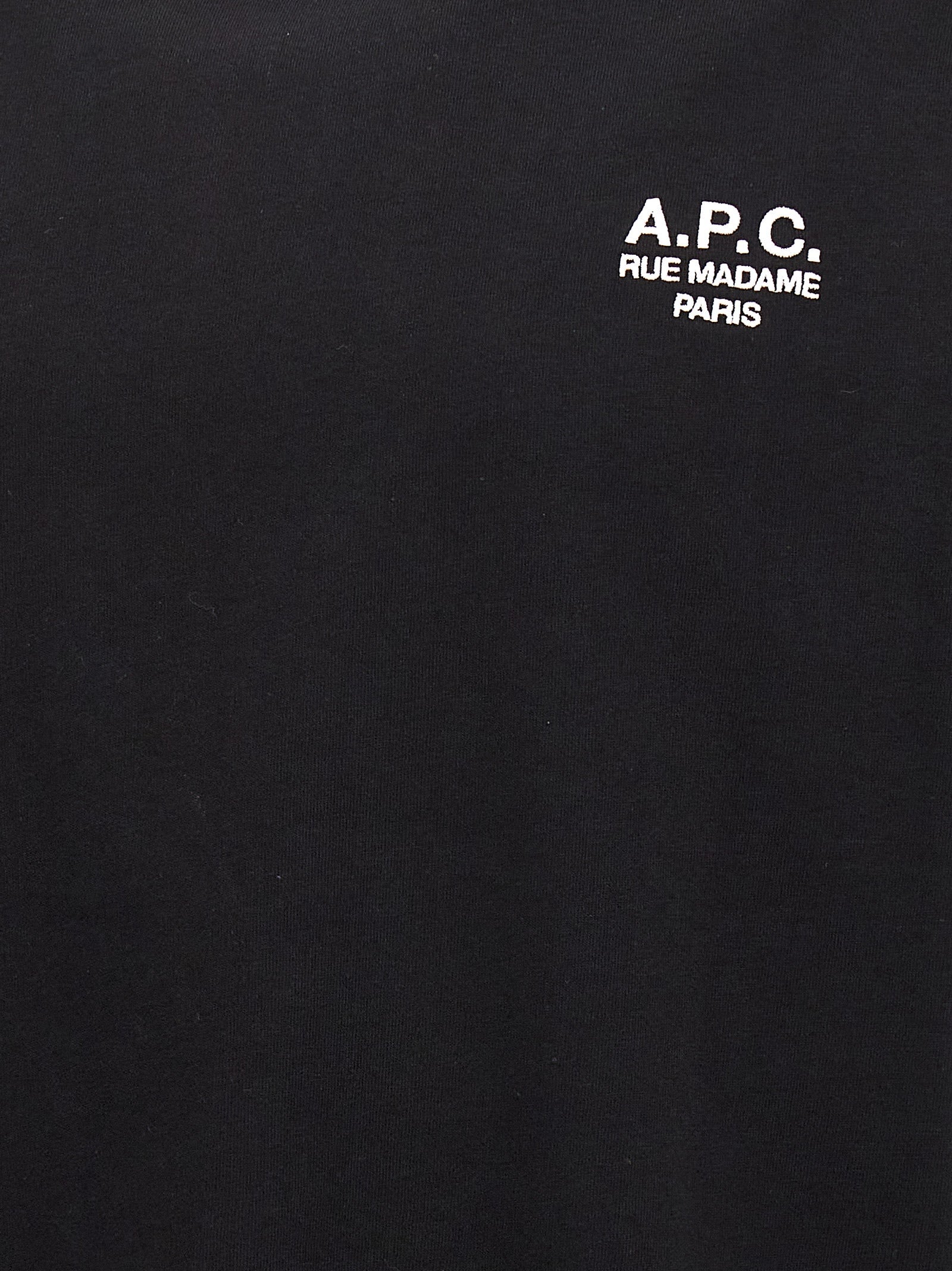 A.P.C. Black Cotton T-Shirt