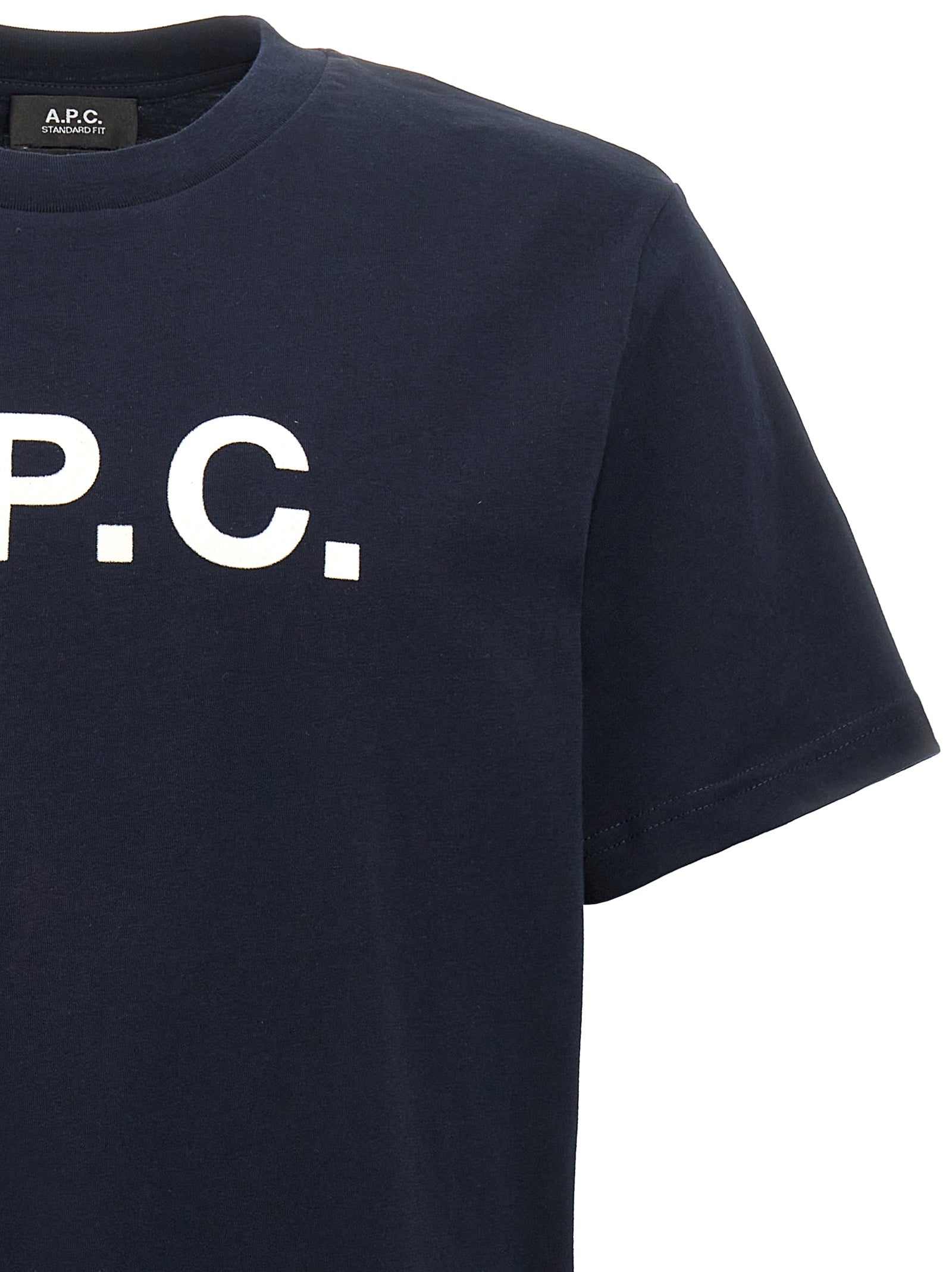 A.P.C. Blue Cotton T-Shirt