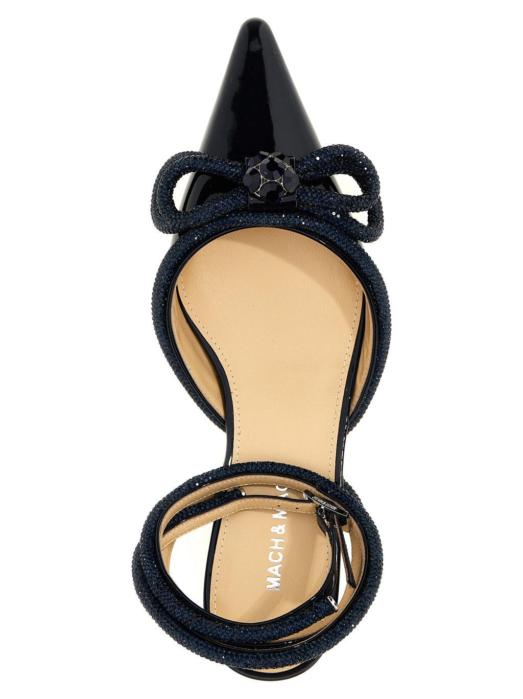 MACH & MACH Blue Calfskin Ballet Flats