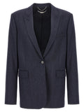 Stella McCartney Blue Viscose Blazer