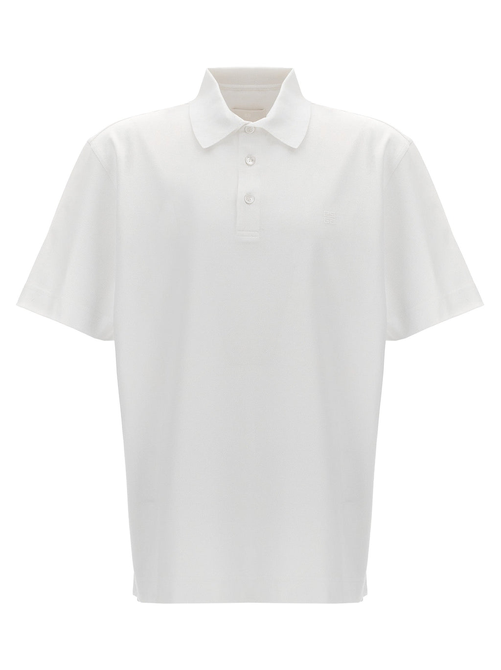 Givenchy White Cotton Polo Shirt
