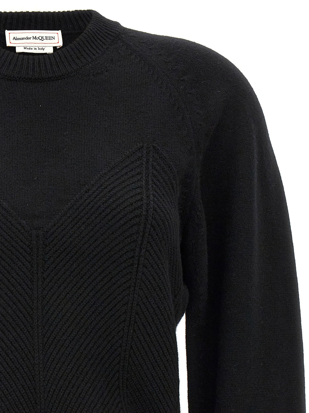 Alexander McQueen Black Wool Cardigan