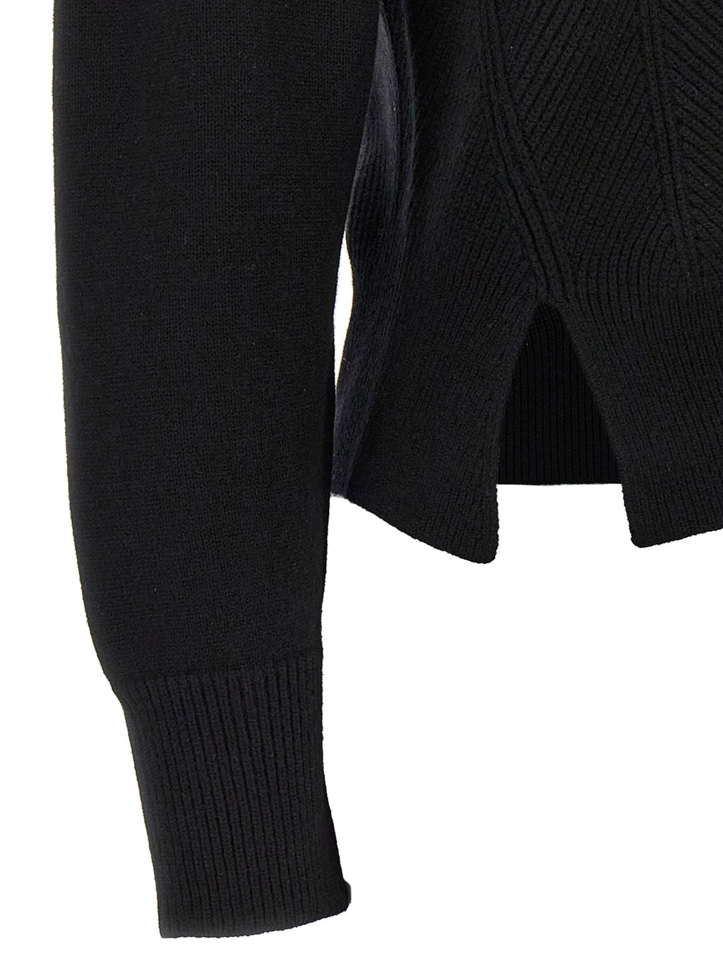 Alexander McQueen Black Wool Cardigan