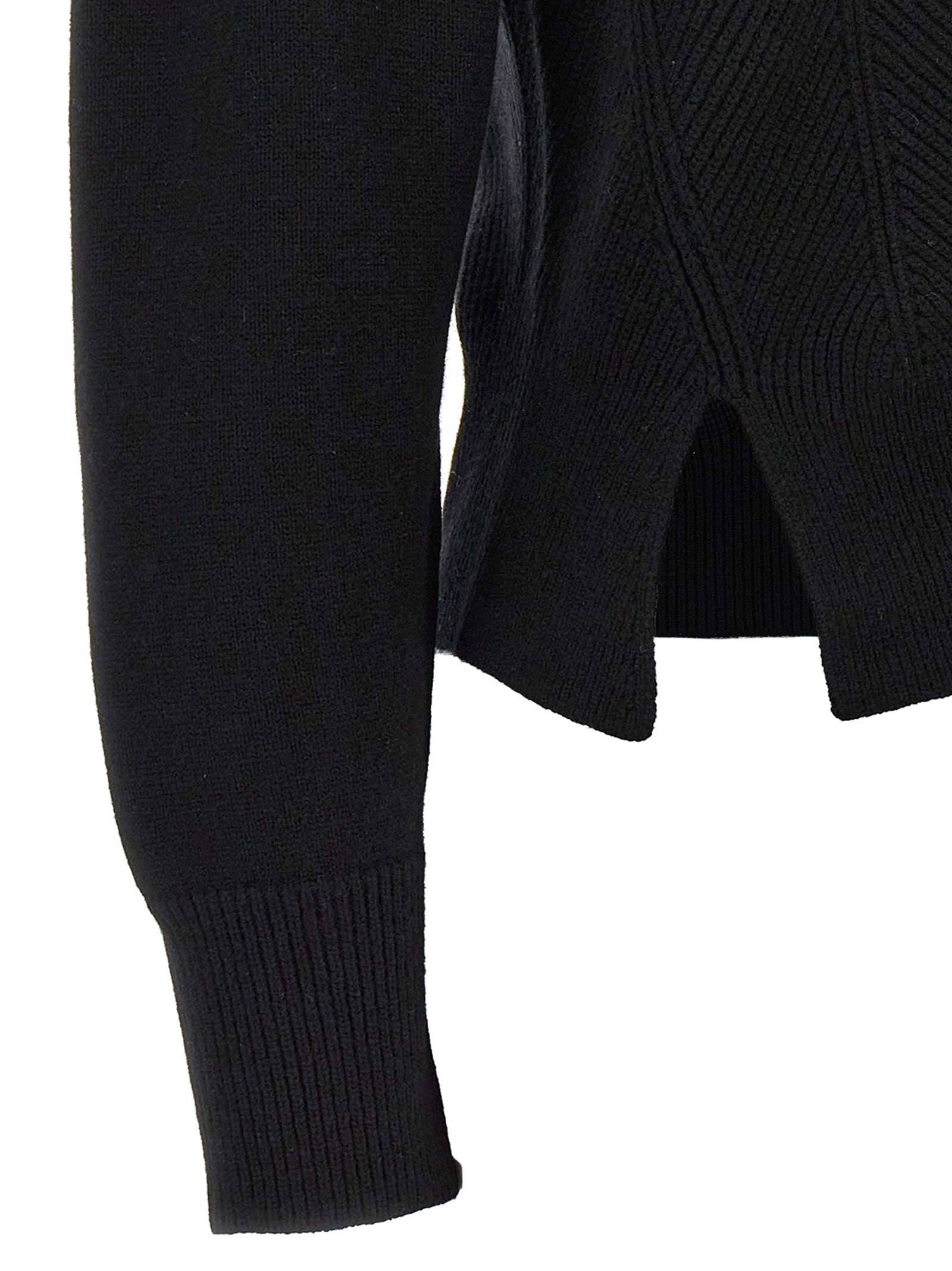 Alexander McQueen Black Wool Cardigan