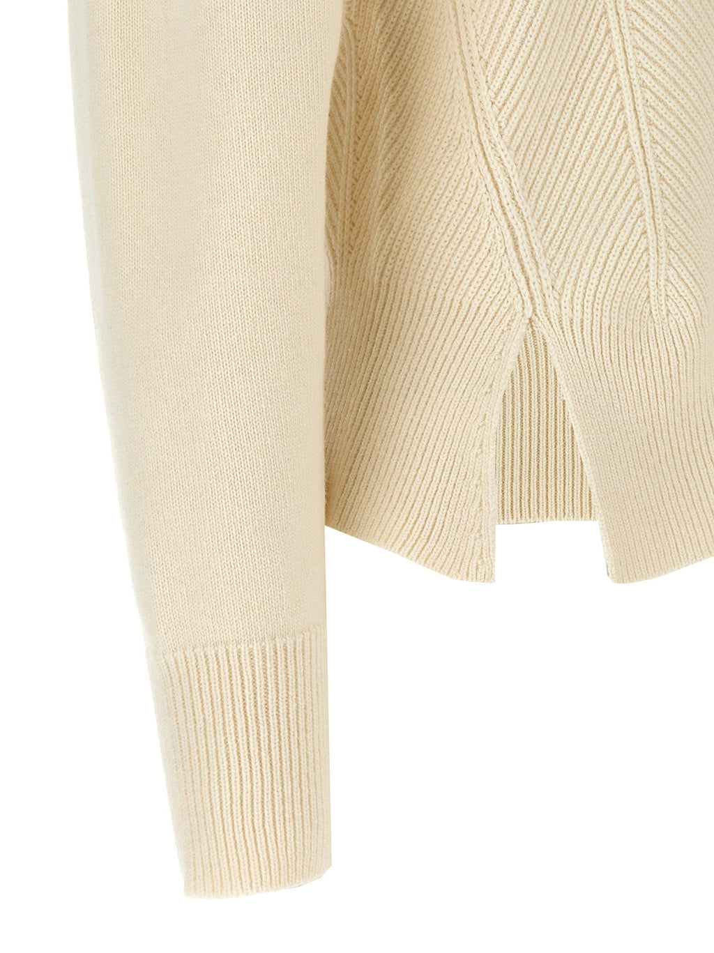 Alexander McQueen White Wool Cardigan