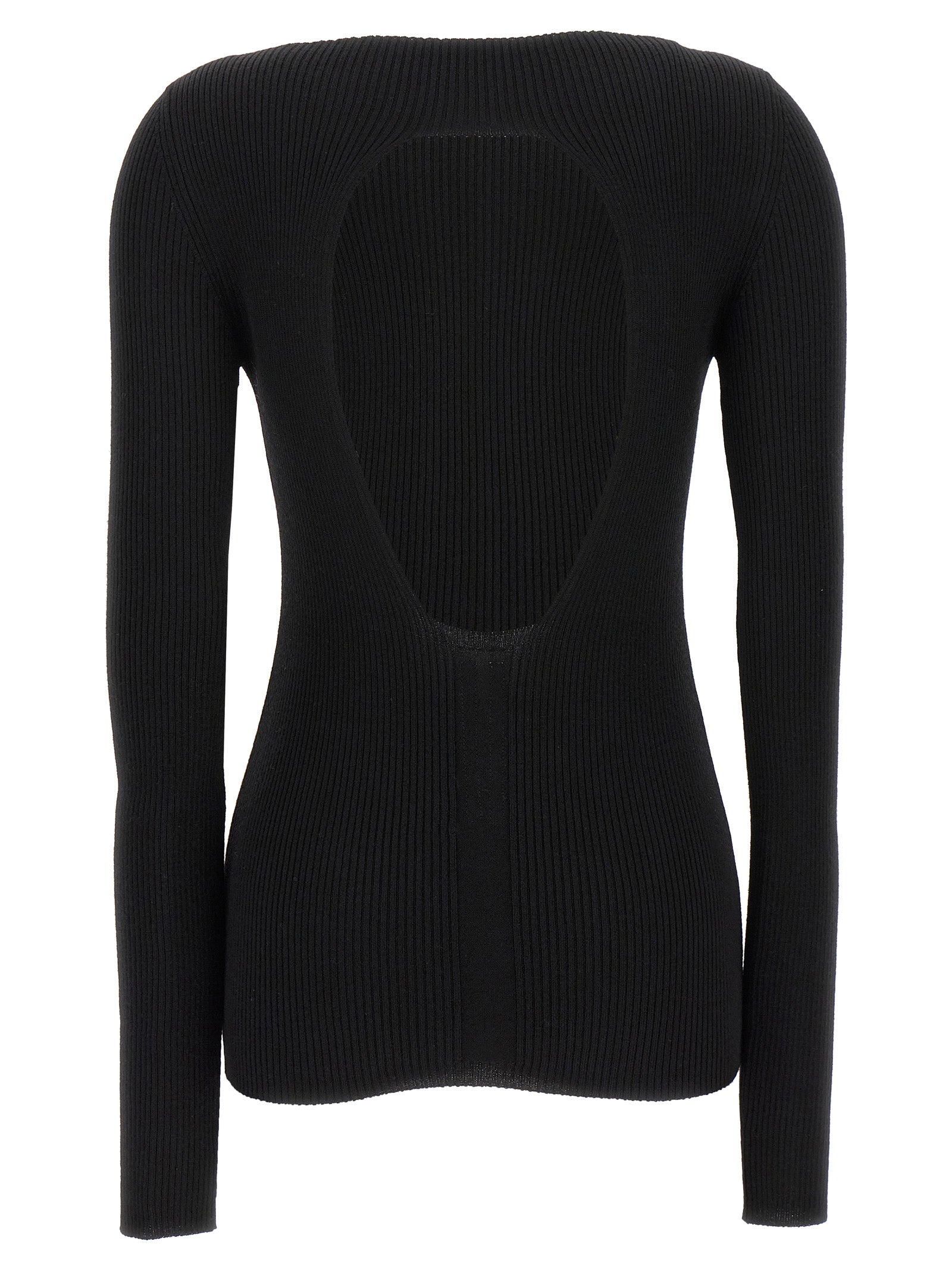 Rick Owens Black Wool Cardigan