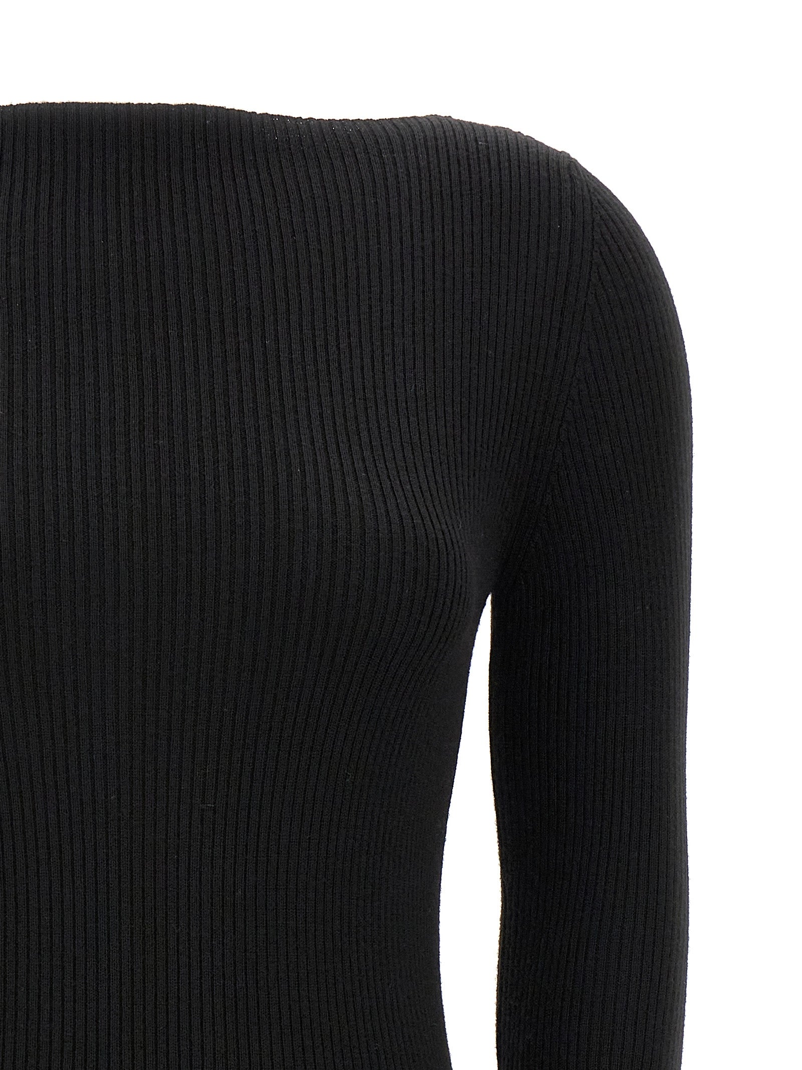 Rick Owens Black Wool Cardigan