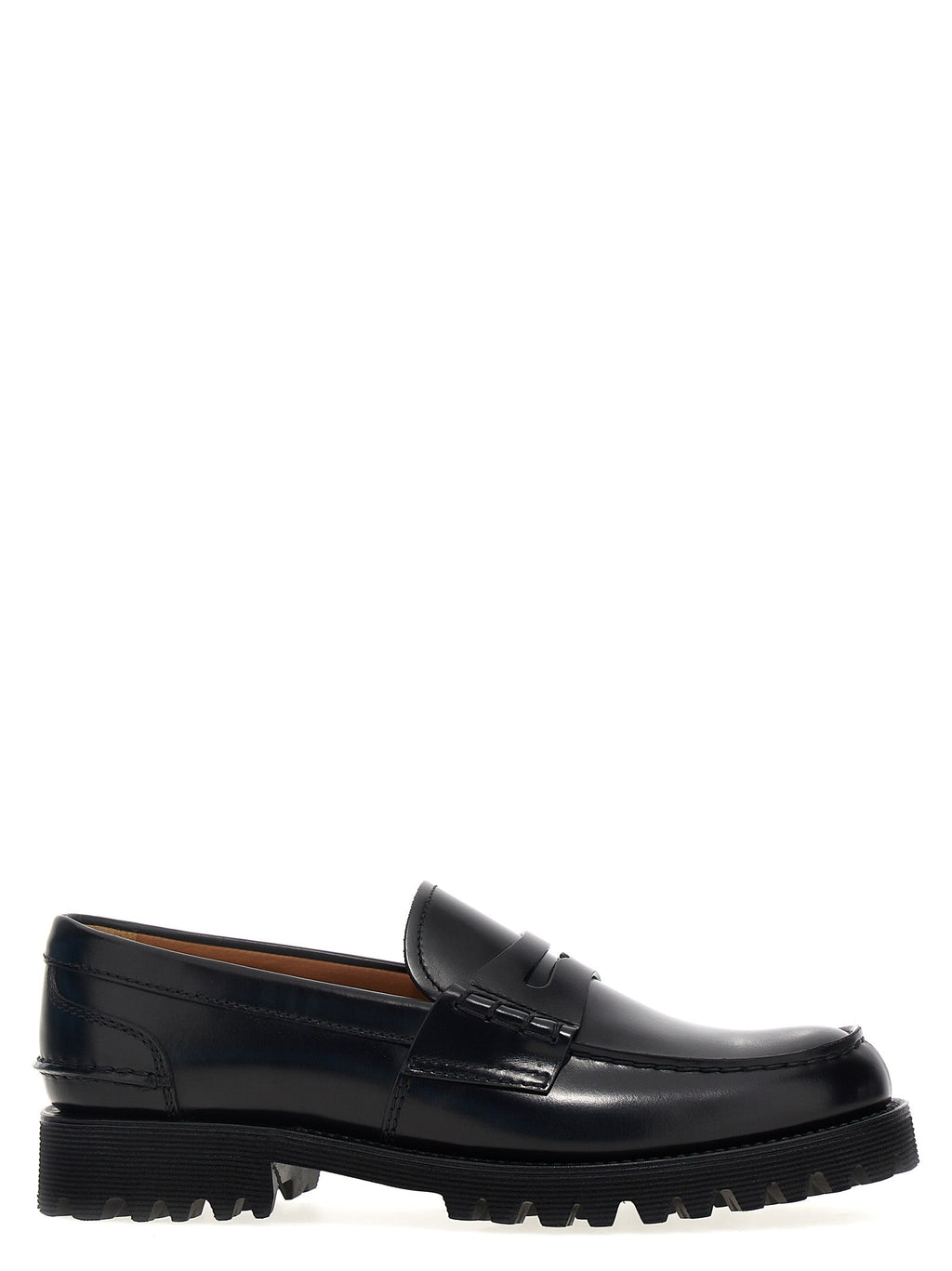 Church's Black Cowhide Slip-On Loafers