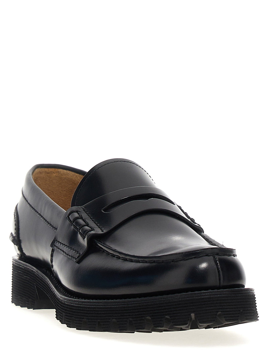 Church's Black Cowhide Slip-On Loafers