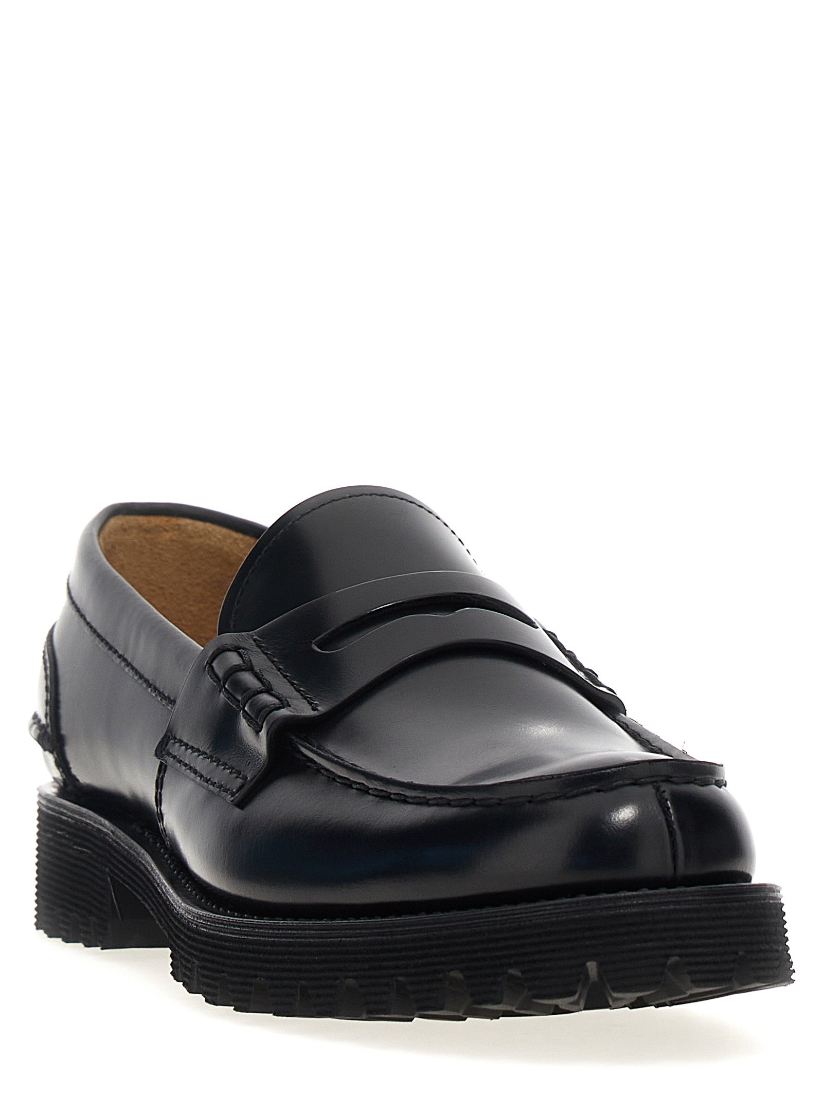 Church's Black Cowhide Slip-On Loafers
