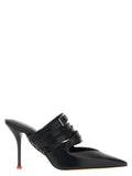 Alexander McQueen Black Cowhide High Heel Pumps
