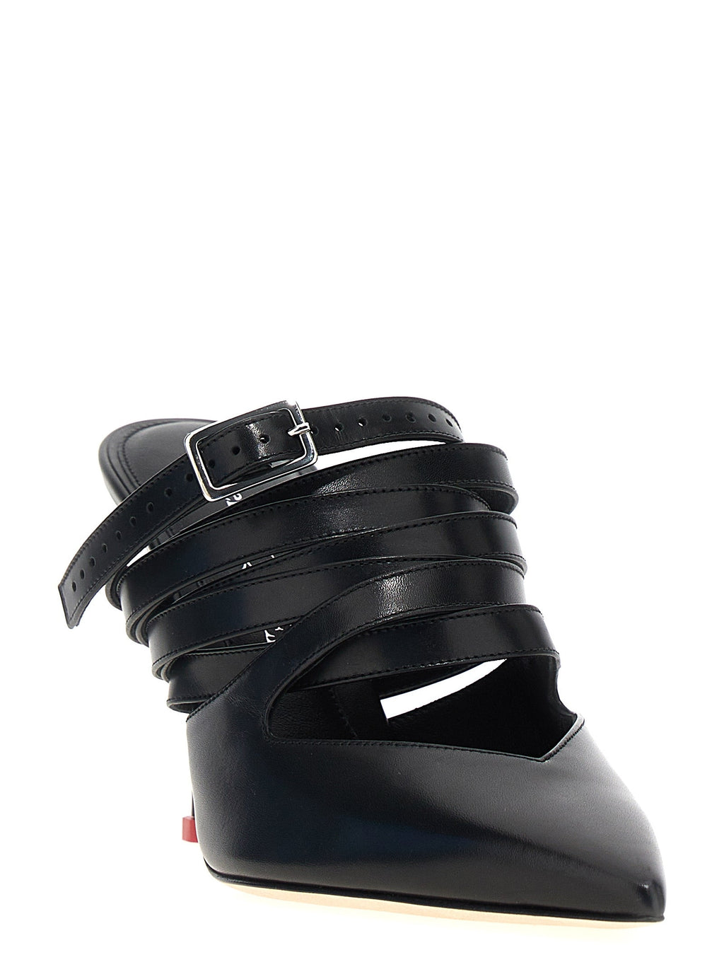 Alexander McQueen Black Cowhide High Heel Pumps