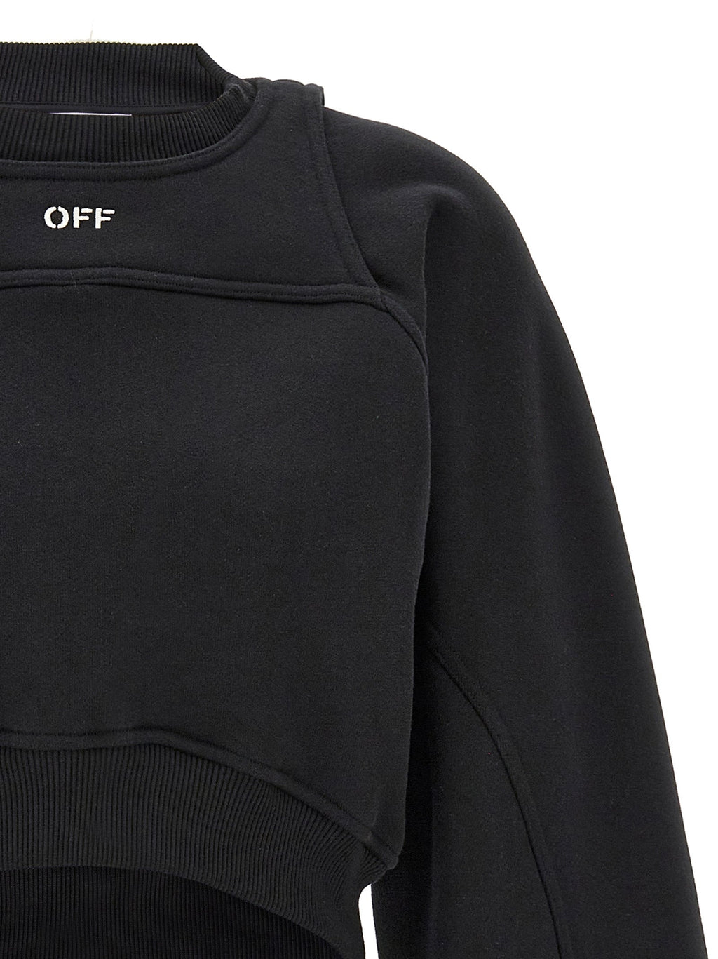 Off-White Bicolor Cotton Sweatshirt
