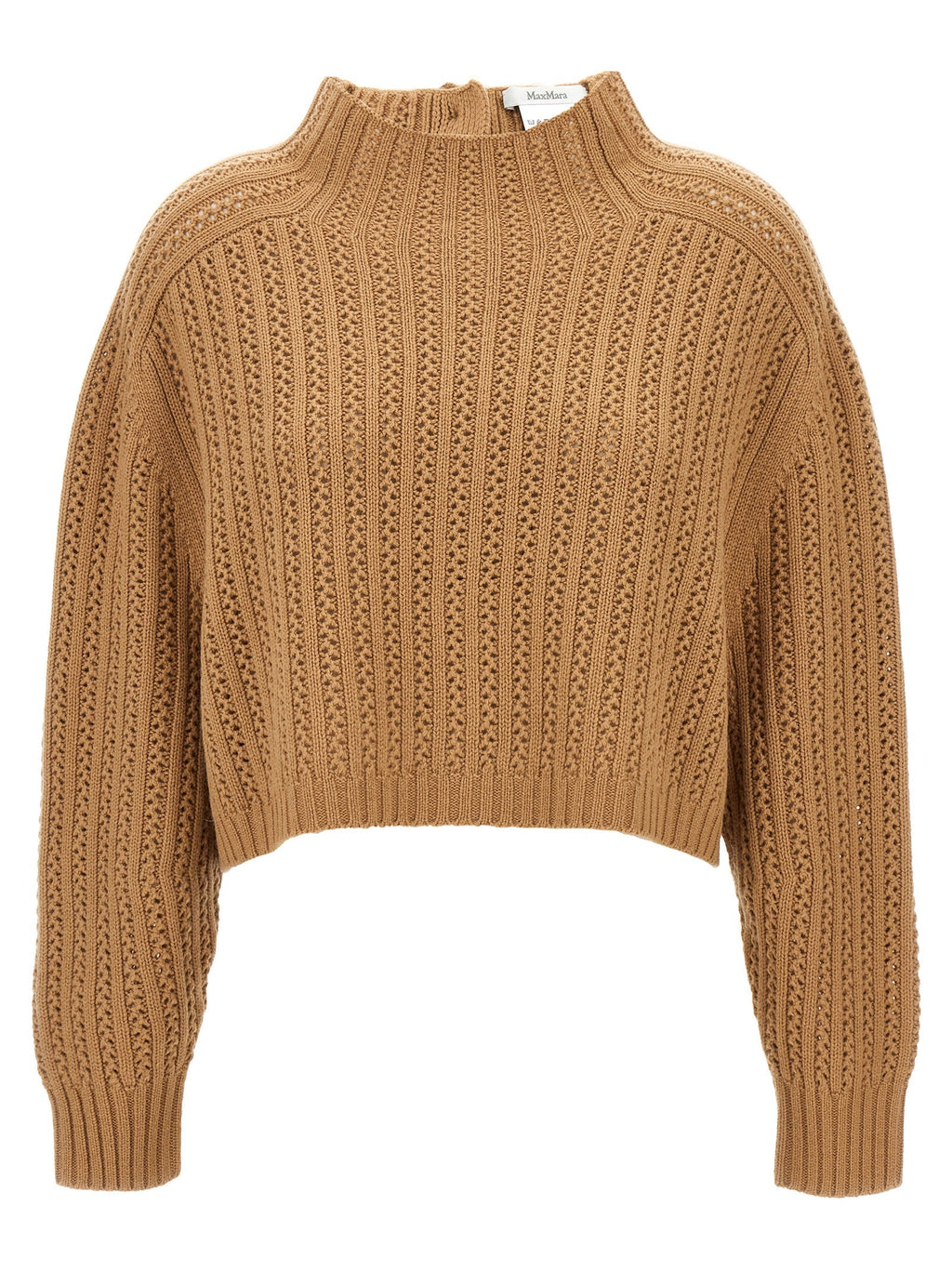 Max Mara Beige Wool Cardigan