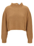 Max Mara Beige Wool Cardigan