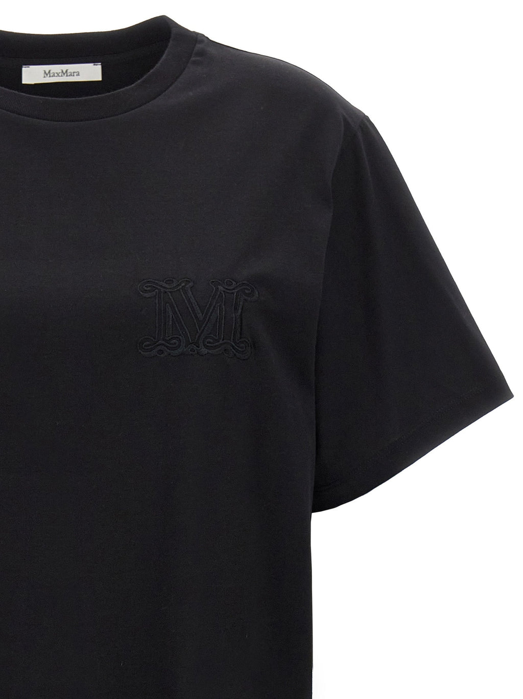 Max Mara Black Cotton T-Shirt
