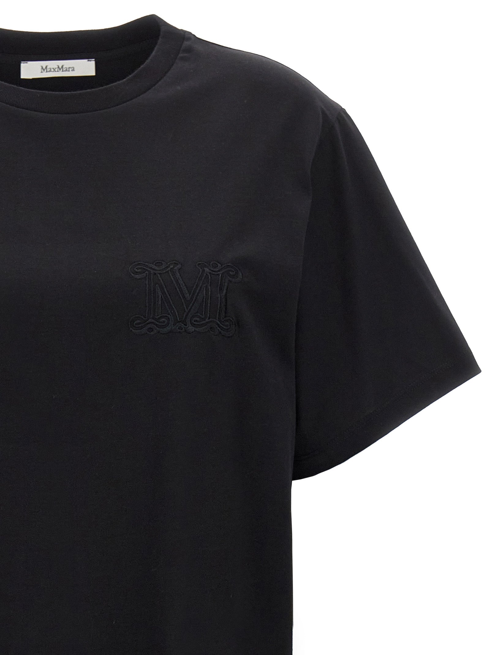 Max Mara Black Cotton T-Shirt